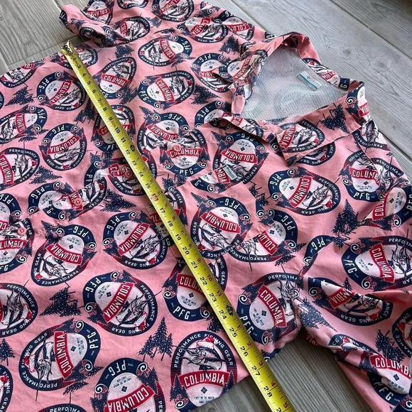 Columbia PFG Trollers Best Men XXL Vented Sorbet Holiday Spirits Shirt - Picture 7 of 11